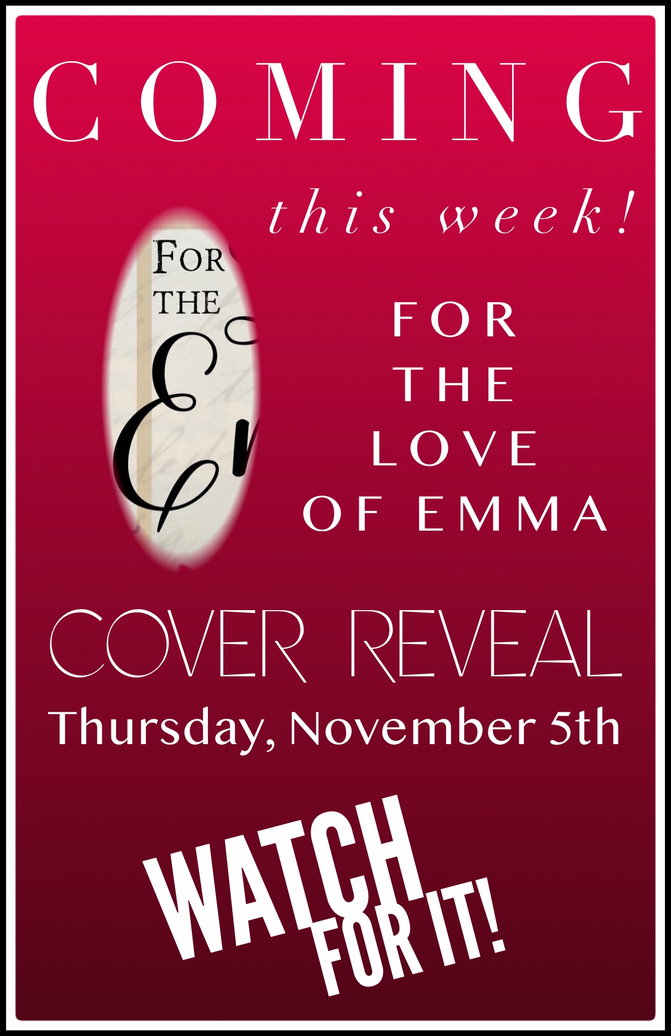 Cover Reveal Announcement